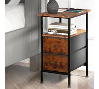 Levede Bedside Table Cabinet Storage Nightstand Charging Station 2 Drawers