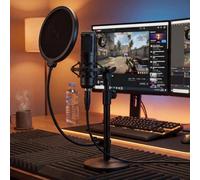 Levede Desktop Microphone Stand Adjustable Desk Pop Filter Shock Mount