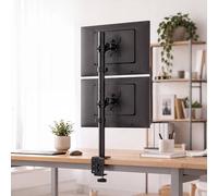 Levede Dual Monitor Arm Adjustable Desk Mount For 13-34 Inch Computer Black Levede Black