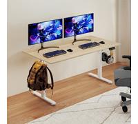 Levede Electric Standing Desk Adjustable Height Metal Frame Natural