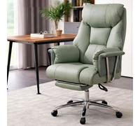 Levede Executive Office Chair Wide Spring Cushion Recliner With Footrest