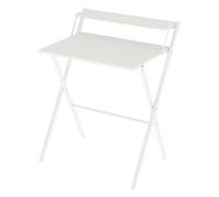 Levede Foldable Computer Desk Office Study Workstation with Monitor Shelf in White Levede White