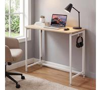 Levede Foldable Table, Small Folding Desk 80 Cm For Spaces, -Thin 7.5 Cm Lightweight Portable Computer Space Saving Writing Home