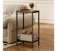 Levede Industrial Side Table Wood 2-Tier Storage Shelf End Table Living Room