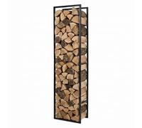 Levede Log Stores Outdoor Wood Storage Basket Iron Firewood Rack,Black