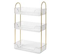 Levede Makeup Organiser Modern Minimalist 3-Tier Cosmetic Storage Rack Beauty in Clear Levede Clear