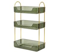 Levede Makeup Organiser Modern Minimalist 3-Tier Cosmetic Storage Rack Beauty in Green Levede Green