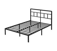Levede Metal Bed Frame Platform with Headboard Heavy Duty Black | Size: Double Levede Black Double