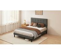 Levede Minimalist Upholstered Bed Frame: Double