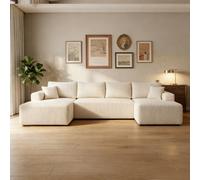 Levede Modular Sectional Sofa Bed 3 Seater U Shaped Convertible Soft Boneless