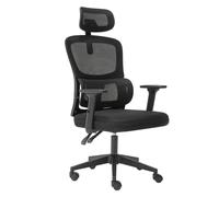 Levede Office Computer Chair Mesh Ergonomic Lumbar Swivel Armrest Headrest in Black Levede Black