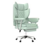 Levede Office Desk Chair Big & Tall for Heavy People with Footrest PU in Green Levede Green