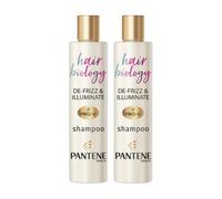 Levede Pantene Biology Shampoo De-Frizz & Illuminate 250Ml X2