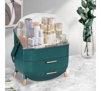 Levede Portable Makeup Organizer Box Cosmetic Storage Drawer In Navy Navy