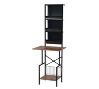 Levede Record Stand Player Display Storage Shelf Cabinet 2 Shelves 3 Racks in Brown Levede Brown