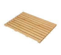 Levede Rectangular Bamboo Slatted Duckboard Bath Mat Waterproof Shower Mat in Natural Levede Natural