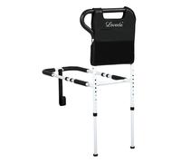 Levede Safety Bed Rails Adjustable Elderly Adult Seniors Assit Mobility Aid in White Levede White
