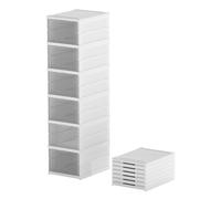 Levede Shoe Box Foldable Home Shoe Shelf Ventilated Storage Organizer 6 Pcs