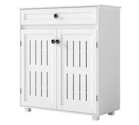 Levede Shoe Cabinet 4-Tier Door Entryway Storage Rack Organizer Cupboard in White Levede White