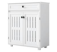 Levede Shoe Cabinet 4-Tier Door Entryway Storage Rack Organizer Cupboard White