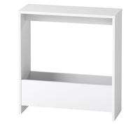Levede Side Table Slim End Table Sofa Accent Table Magazine Storage Shelf in White Levede White