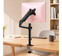Levede Single Monitor Arm Gas Spring Adjustable VESA Mount for Office Black Levede Black
