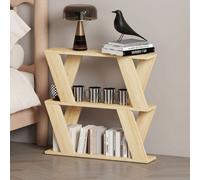 Levede Slim Side Table Storage Shelf Sofa End Accent Table Wooden 2 Tier