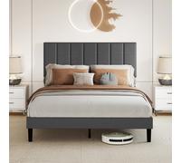 Levede Small Double Soft Foam Linen Bed Frame