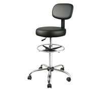 Levede Swivel Drafting Chair Ergonomic Stool Height Adjustable Footrest Backrest