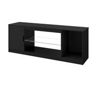 Levede TV Stand Entertainment Unit TV Cabinet Stand Storage with LED 140cm in Black Levede Black