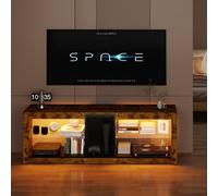 Levede TV Unit Stand Cabinet Glass Display