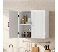 Levede Wall Cabinet Hanging Kitchen Cupboard Bathroom Storage Organiser
