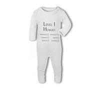 Level 1 Human Character Funny Wow Gamer Nerdy - Baby Romper Suit - 0-3 Months