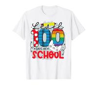 Level 100 Days of School Complete 100th Day of School Funny Value Graphic T-Shirt, Men, White, S