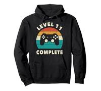 Level 11 Complete 11th Wedding Anniversary For Him Her Funny Pullover Hoodie