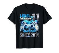 Level 11 Unlocked Awesome Since 2014 11th Birthday Boy T-Shirt