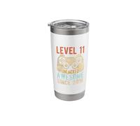 Level 11 Unlocked Awesome Since 2016 11th Birthday Gaming Stainless Steel Insulated Tumbler