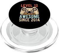 LEVEL 12 UNLOCKED AWESOME SINCE 2014 12th Birthday Gaming PopSockets PopGrip for MagSafe