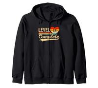 Level 13 Complete 13 Years Video Gamer Wedding Anniversary Zip Hoodie