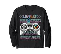 Level 13 Unlocked 13th Birthday Tee for Gamer Boys Long Sleeve T-Shirt