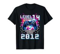 Level 14 Unlocked 14th Birthday Boys Kids Video Gamer Gaming T-Shirt