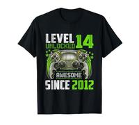 Level 14 Unlocked 14th Birthday Boys Video Gamer Gaming Gift T-Shirt