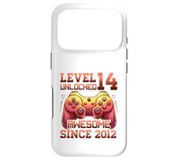 Level 14 Unlocked Awesome Since 2012 14 years old Birthday Case for iPhone 17 Pro
