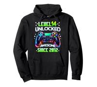 Level 14 Unlocked Awesome Since 2012 14th Birthday Gaming Pullover Hoodie