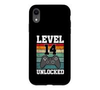 Level 14 Unlocked Funny 14 Year Old Gamer 14th Birthday Case for iPhone XR