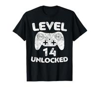 Level 14 Unlocked Shirt Boy Girl Video Gamer 14th Birthday T-Shirt