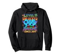 Level 15 Unlocked Awesome Since 2011 15th Birthday Gaming Pullover Hoodie