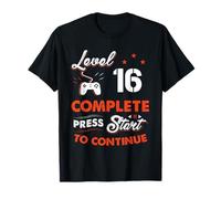 Level 16 Complete to Be Continue Birthday Gift 16 Years Old T-Shirt