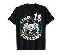 Level 16 Unlocked Awesome Since 2009, Gamer 16th Birthday T-Shirt
