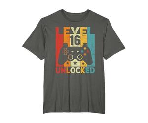 Level 16 Unlocked Gaming Controller 16th Birthday Boy Gamer T-Shirt